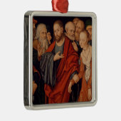 Christus en Vrouw in de overspel Metalen Ornament (Rechts)