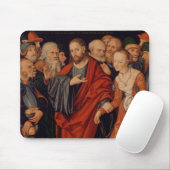 Christus en Vrouw in de overspel Muismat (Met muis)