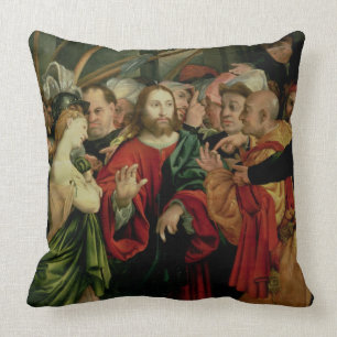 Christus en vrouw in overspel 2 kussen