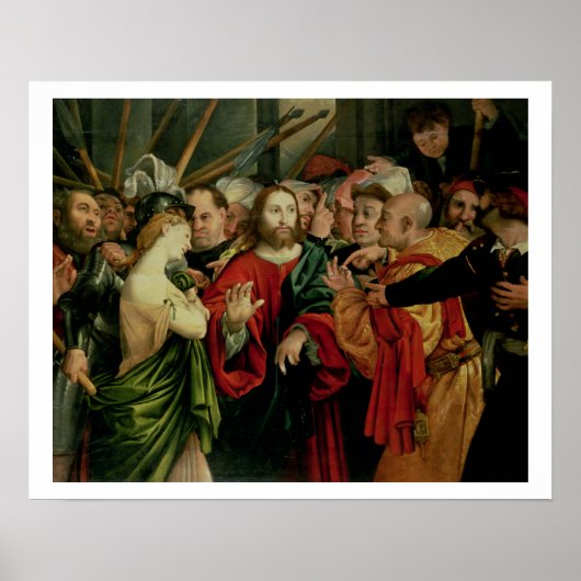 Christus en vrouw in overspel 2 poster (Voorkant)