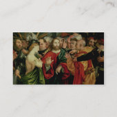 Christus en vrouw in overspel 2 visitekaartje (Achterkant)