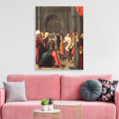 Christus en vrouw in overspel canvas afdruk (Insitu (Woonkamer))