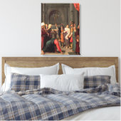 Christus en vrouw in overspel canvas afdruk (Insitu (Slaapkamer))