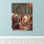 Christus en vrouw in overspel canvas afdruk (Insitu (Houten vloer))