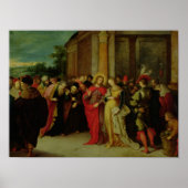 Christus en vrouw in overspel poster (Voorkant)