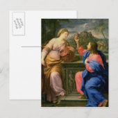 Christus en vrouw uit Samaria Briefkaart (Voorkant / Achterkant)