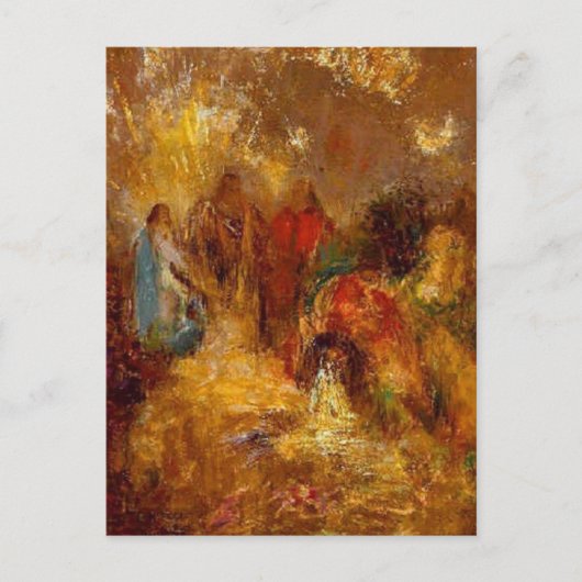 Christus en zijn afscheidingen van Odilon Redon Br Briefkaart (Voorkant)