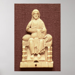 Christus enthroned, Byzantijn, 10-11e eeuw Poster
