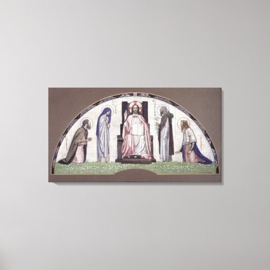 Christus Enthroned Canvas Afdruk (Voorkant)