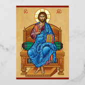 Christus Enthroned Folie Uitnodiging (Voorkant)