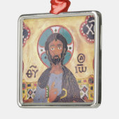 Christus Enthroned Metalen Ornament (Links)
