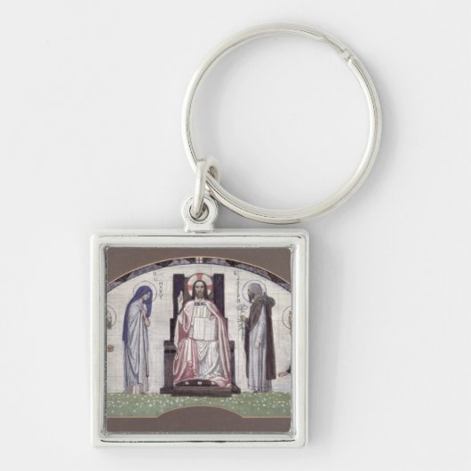 Christus Enthroned Sleutelhanger (Voorkant)
