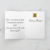 Christus fatsoenlijk in Hades Feestdagen Kaart (Binnen)