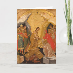 Christus fatsoenlijk in Hades Feestdagen Kaart