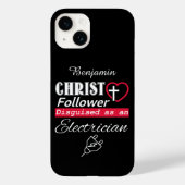 Christus Follower Christelijk als elektricien Case-Mate iPhone Case (Achterkant)