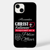 Christus Follower gedisguiseerd als politieagent Case-Mate iPhone Case (Achterkant)