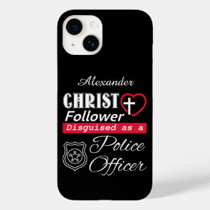 Christus Follower gedisguiseerd als politieagent Case-Mate iPhone 14 Hoesje