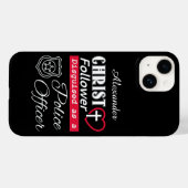 Christus Follower gedisguiseerd als politieagent Case-Mate iPhone Case (Achterkant (horizontaal))