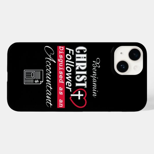 Christus Follower is Christelijk als accountant Case-Mate iPhone Case (Achterkant (horizontaal))