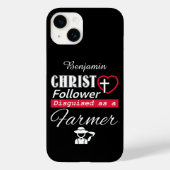 Christus Follower is Christelijk als boer Case-Mate iPhone Case (Achterkant)