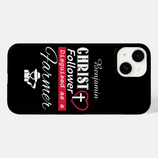 Christus Follower is Christelijk als boer Case-Mate iPhone Case (Achterkant (horizontaal))