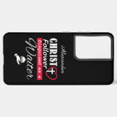 Christus Follower is Christelijk als ober Samsung Galaxy Hoesje (Linkerkant)