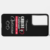 Christus Follower is Christelijk als Opticien Samsung Galaxy Hoesje (Linkerkant)