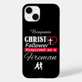 Christus Follower is Christelijk als vuurman Case-Mate iPhone Case (Achterkant)