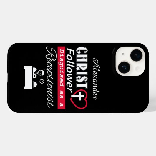 Christus Follower is een receptionist Case-Mate iPhone Case (Achterkant (horizontaal))