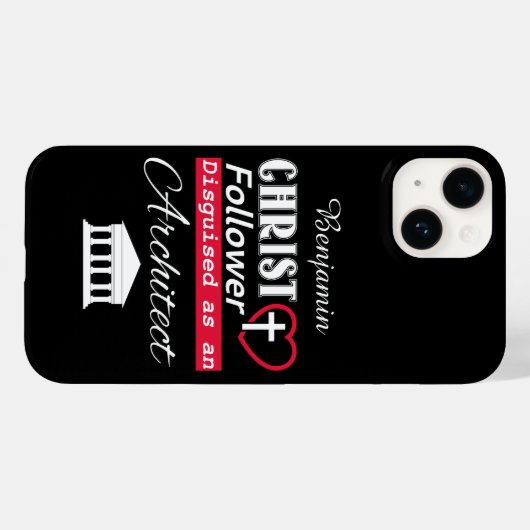 Christus Follower verdacht als architect Christeli Case-Mate iPhone Case (Achterkant (horizontaal))