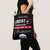 Christus Follower verdacht als architect Christeli Tote Bag (Dichtbij)