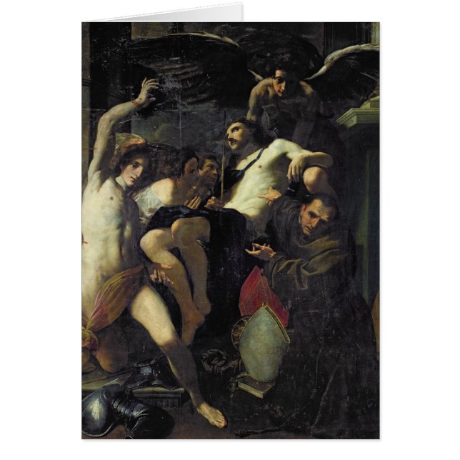 Christus Geadoreerd door Angels, St. Sebastian (Voorkant)