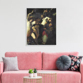 Christus Geadoreerd door Angels, St. Sebastian Canvas Afdruk (Insitu (Woonkamer))
