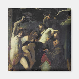 Christus Geadoreerd door Angels, St. Sebastian Magneet