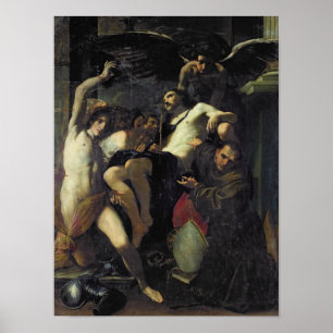 Christus Geadoreerd door Angels, St. Sebastian Poster