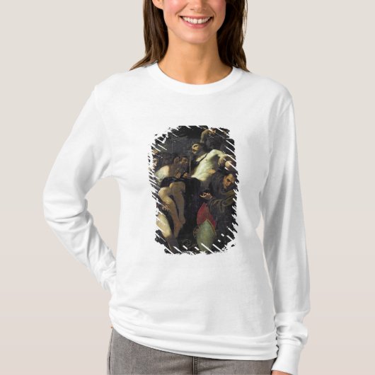 Christus Geadoreerd door Angels, St. Sebastian T-shirt (Voorkant)