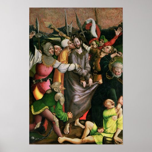 Christus gearresteerd in de tuin van Gethsemane Poster (Voorkant)