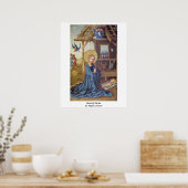 Christus geboren door Stefan Lochner Poster (Keuken)
