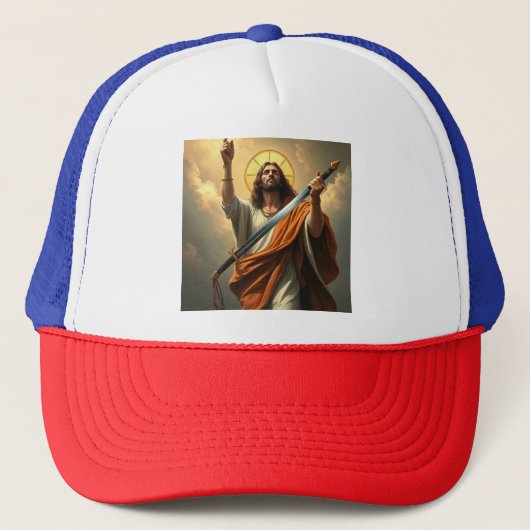 Christus geeft trucker hoed terug pet (Voorkant)