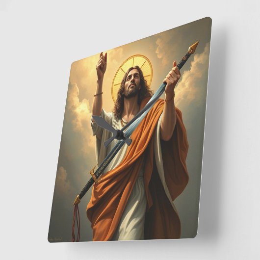 Christus geeft wandklok terug (Hoek)