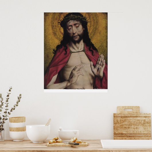 Christus gekropen met thorns poster (Keuken)