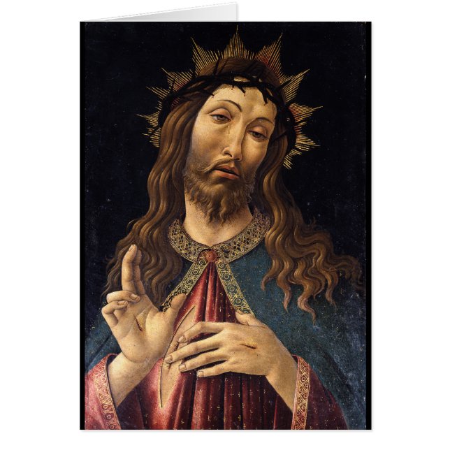 Christus Gekruid met Thorns door Botticelli (Voorkant)