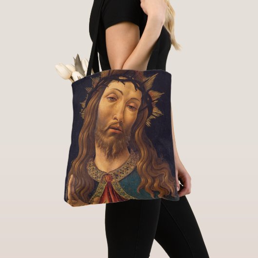 Christus Gekruid met Thorns door Sandro Botticelli Tote Bag (Dichtbij)