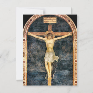 Christus gekruisigd door Fra Angelico Briefkaart