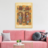 Christus gekruisigde gestrekte canvas afdruk (Insitu (Woonkamer))