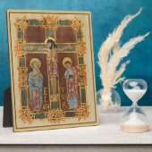 Christus gekruisigde middeleeuwse Christelijke kun Fotoplaat (Zijkant)