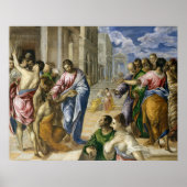 Christus geneest de blinde | El Greco | Poster (Voorkant)