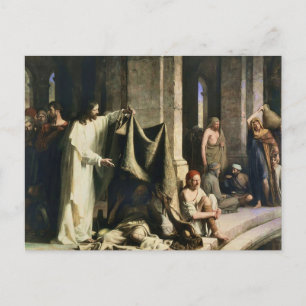 Christus geneest de zieken bij Bethesda door Carl  Briefkaart