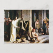 Christus geneest de zieken bij Bethesda door Carl Feestdagenkaart (Voorkant)