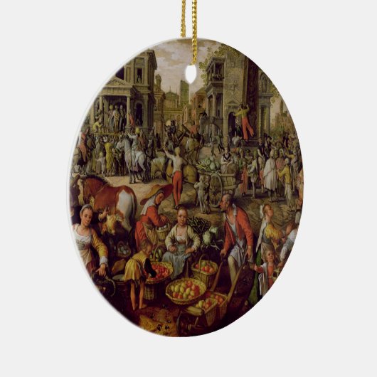 Christus getoond aan het volk keramisch ornament (Rechts)